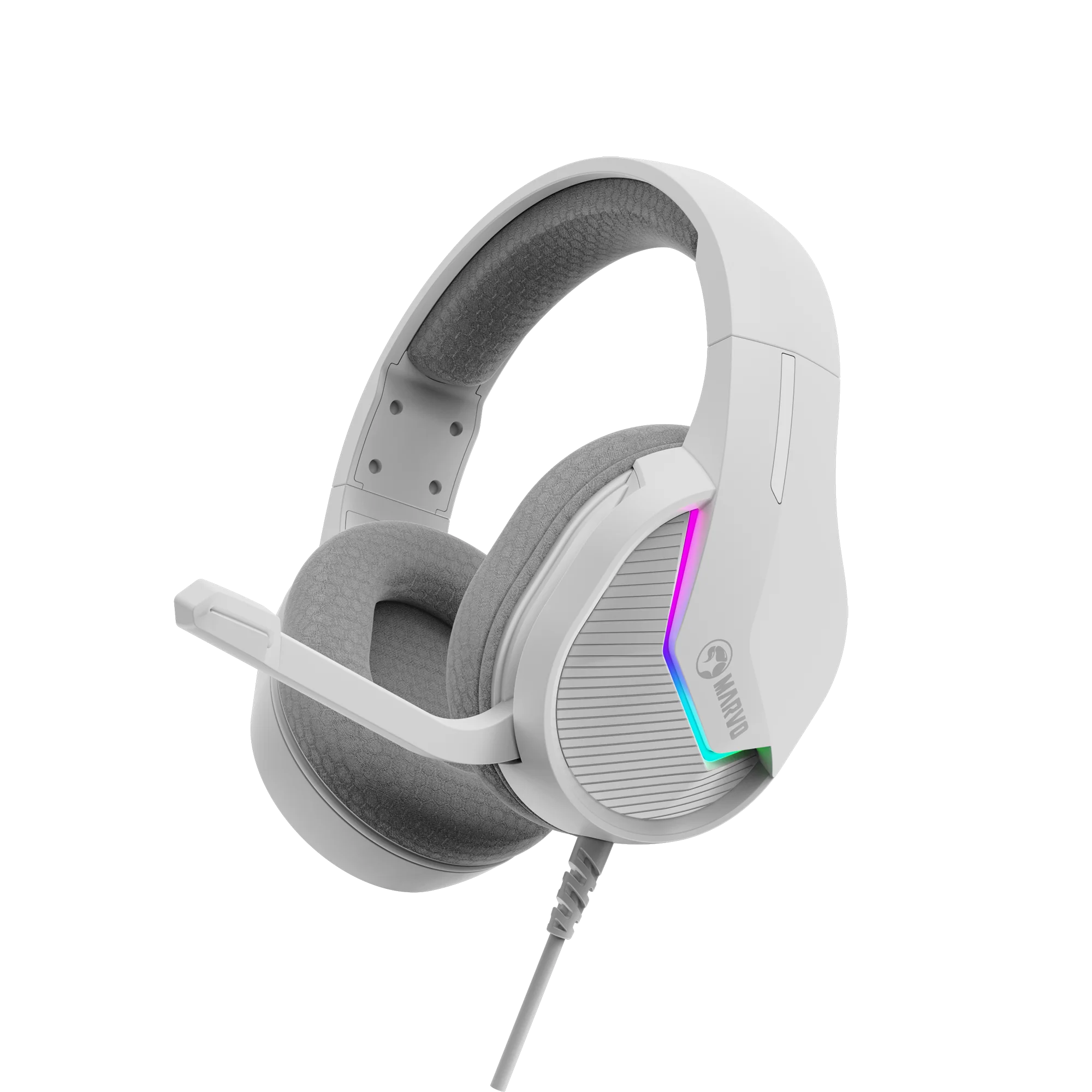 Marvo Tactic 40 Wired Gaming Headset - White Marvo Tactic 40 Wired Gaming Headset - White